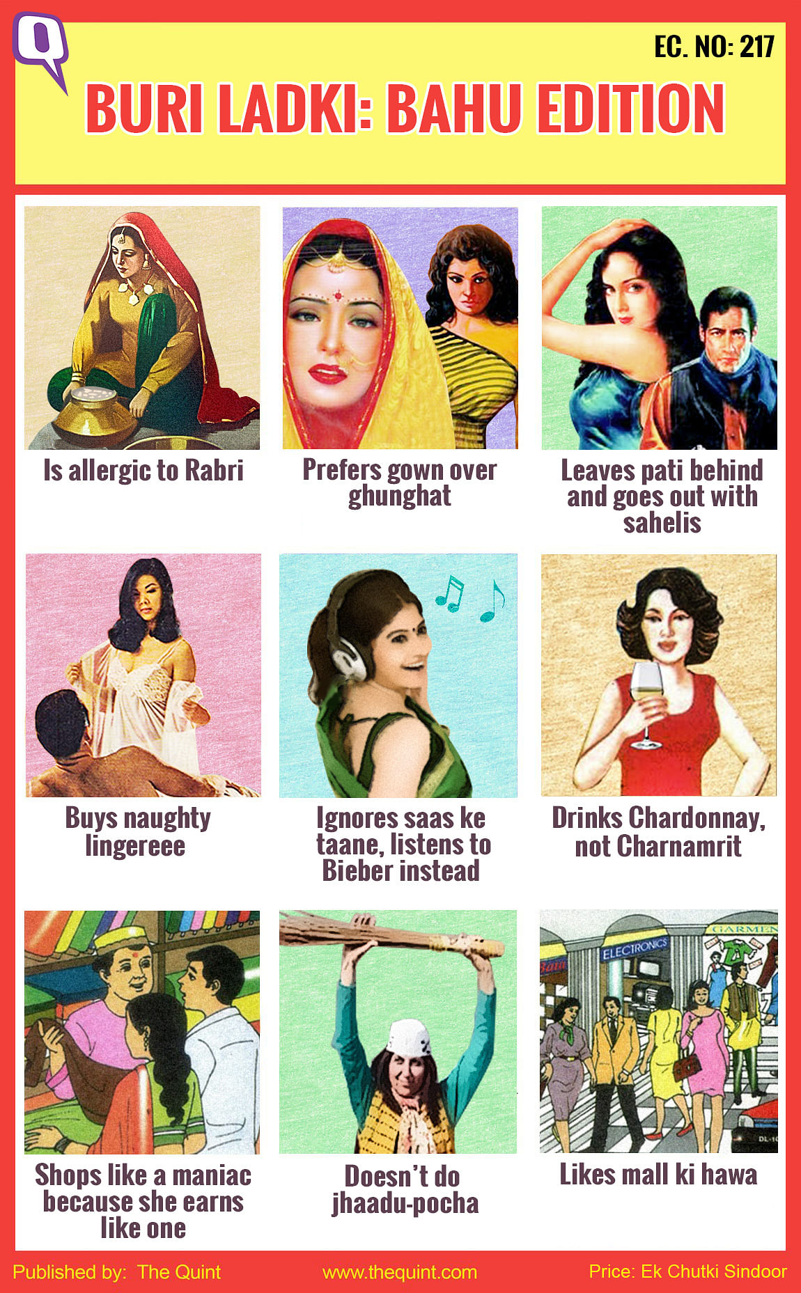 Here are the things that apparently make you a ‘buri bahu’.