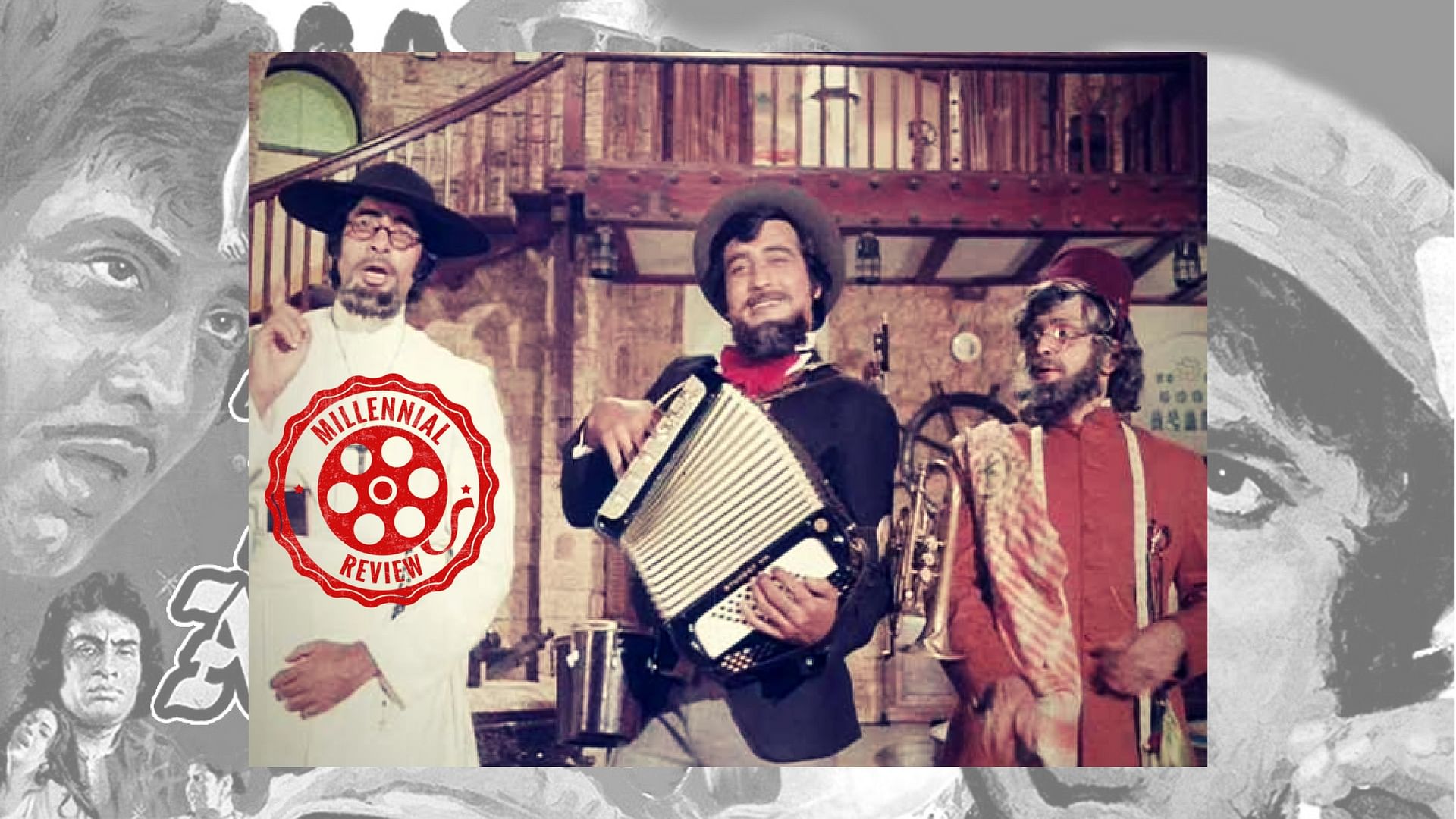 Amitabh Bachchan, Vinod Khanna and Rishi Kapoor in <i>Amar Akbar Anthony.</i>