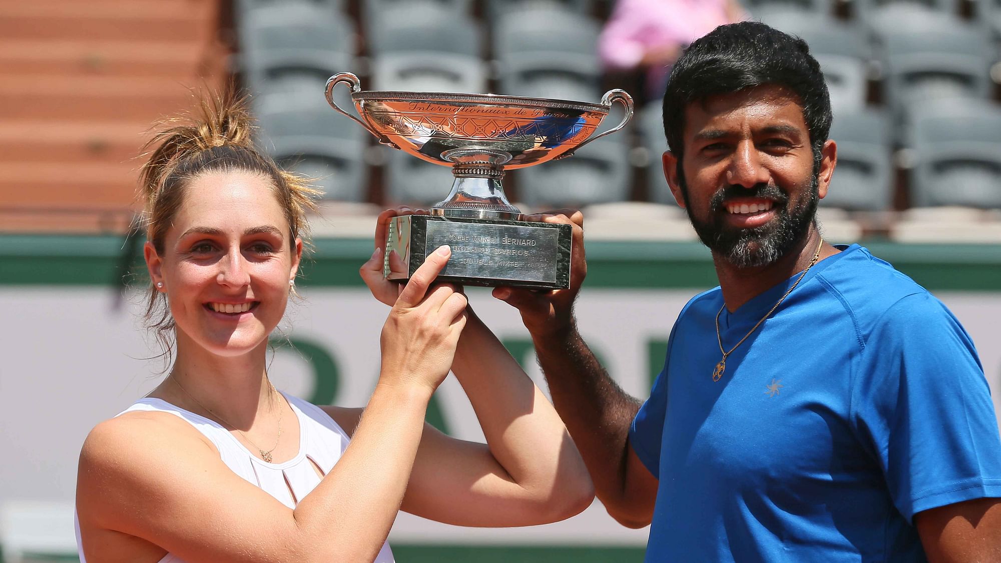 Rohan Bopanna won his first Grand Slam at the age of 37 with mixed doubles partner Gabriela Dabrowski. (Photo: AP)