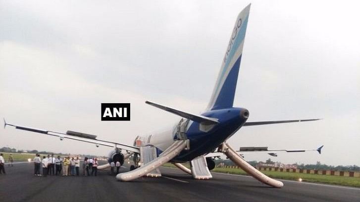 Flight operations from Patna airport were affected on Friday after an IndiGo aircraft suffered engine failure.