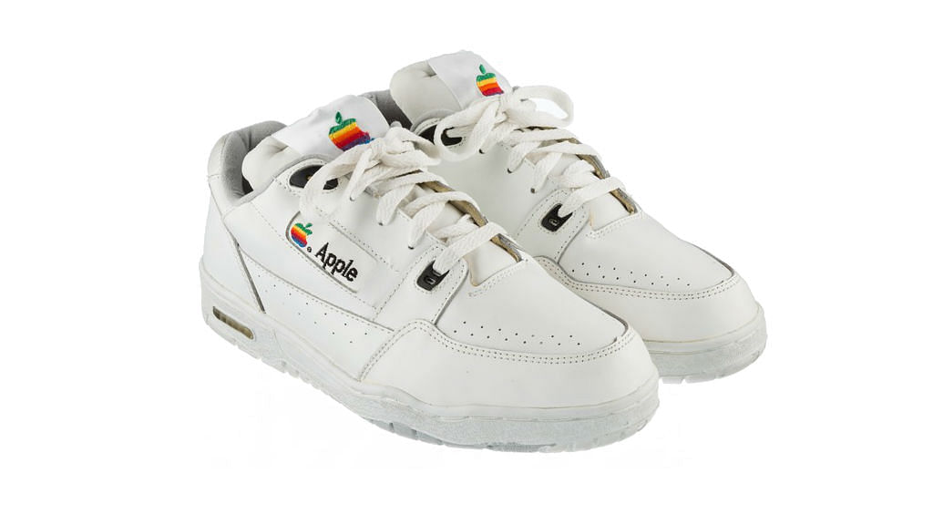 The rare Apple shoes that will be sold for big money very soon. (Photo Courtesy: Apple Insider)