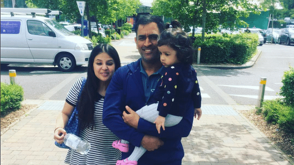MS Dhoni with wife Sakshi and daughter Ziva on an off-day before the big Bangladesh Champions Trophy match. (Photo: Instagram)