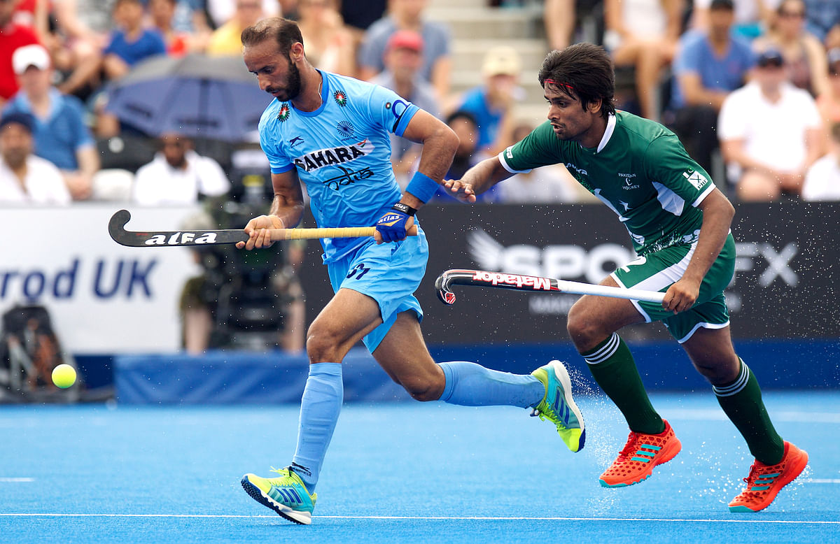 The Indian hockey team wore black armbands during their Hockey World League Semi-Final match against Pakistan.