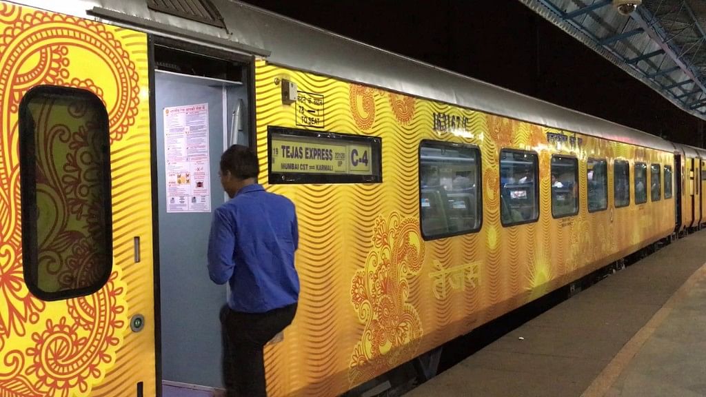 

Tejas Express is the railway ministry’s attempt to take the Indian Railway into the future. (Photo Courtesy: BloombergQuint)