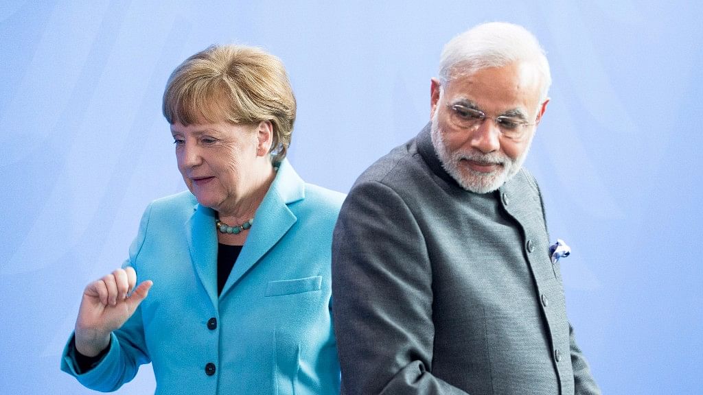  PM Minister Narendra Modi with German Chancellor Angela Merkel. (Photo: Reuters)