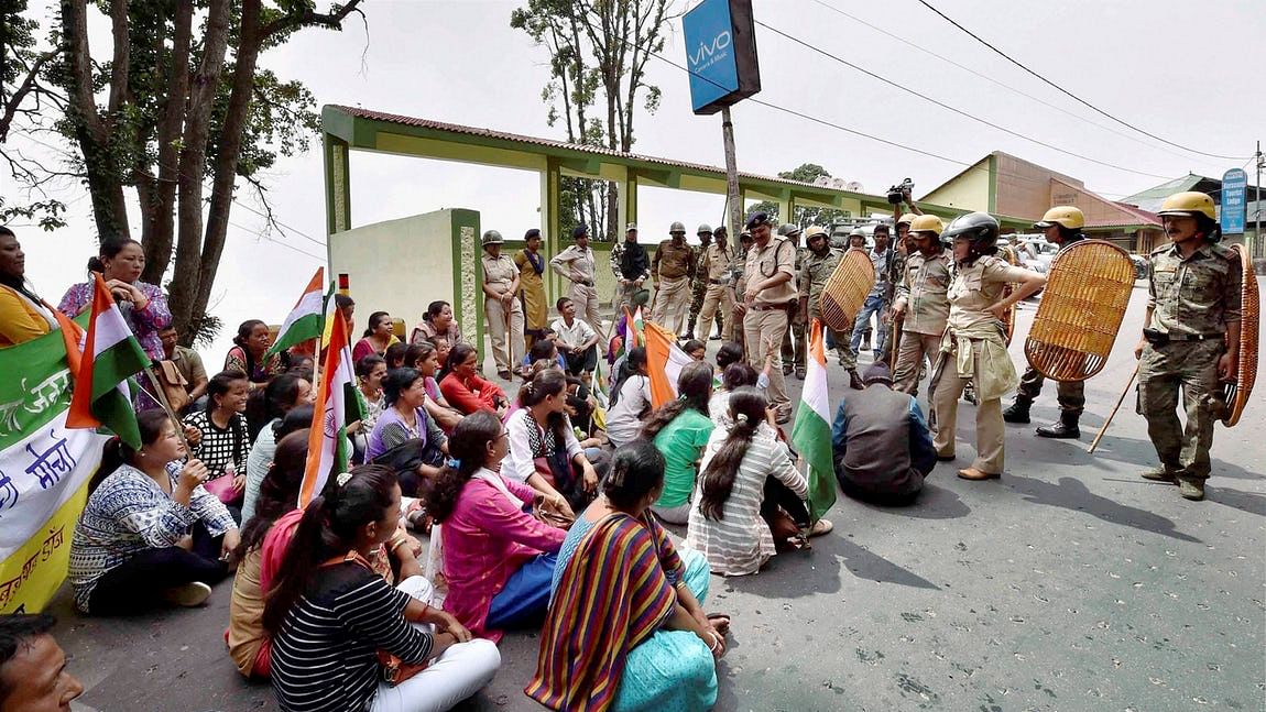 

Hundreds of women activists ratcheted up the demand for the separate state of Gorkhaland on Saturday. (Photo: PTI)