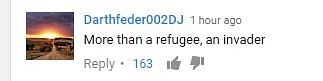 The comments on the video are proof that hatred against refugees is simmering.