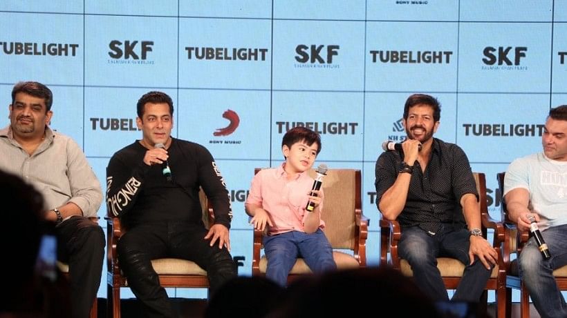 

Salman Khan and Matin Rey Tangu at the press conference.&nbsp;