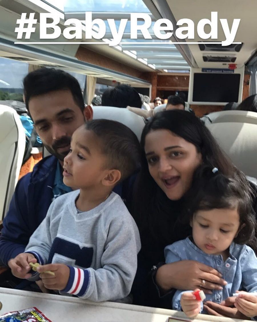 Ahead of a tense semi-final clash, team India managed to make time for their families.