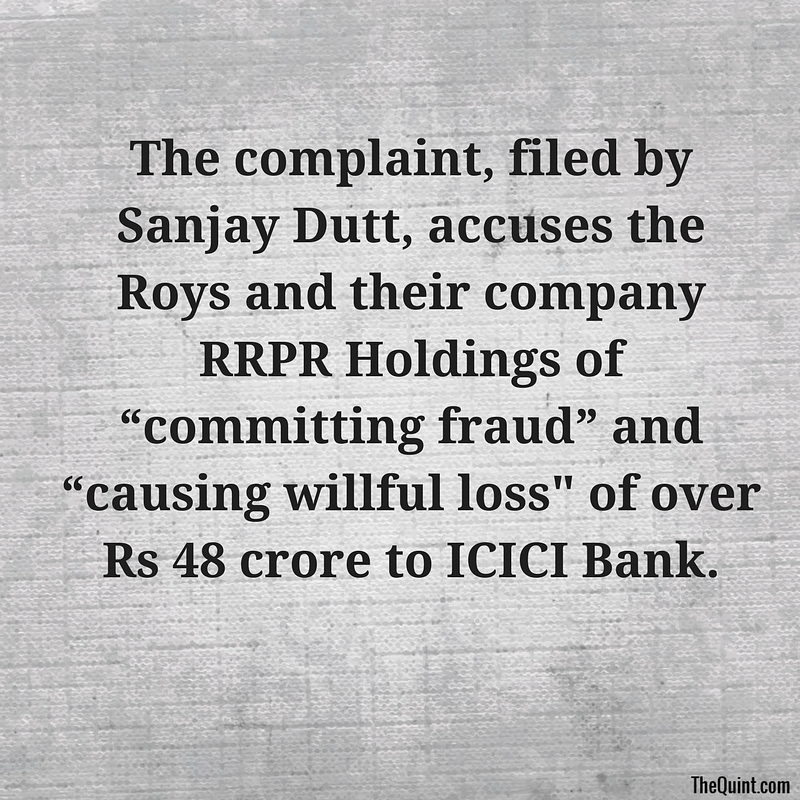 The CBI FIR accused the Roys, RRPR Holding, and ICICI officials of criminal conspiracy, cheating and corruption.