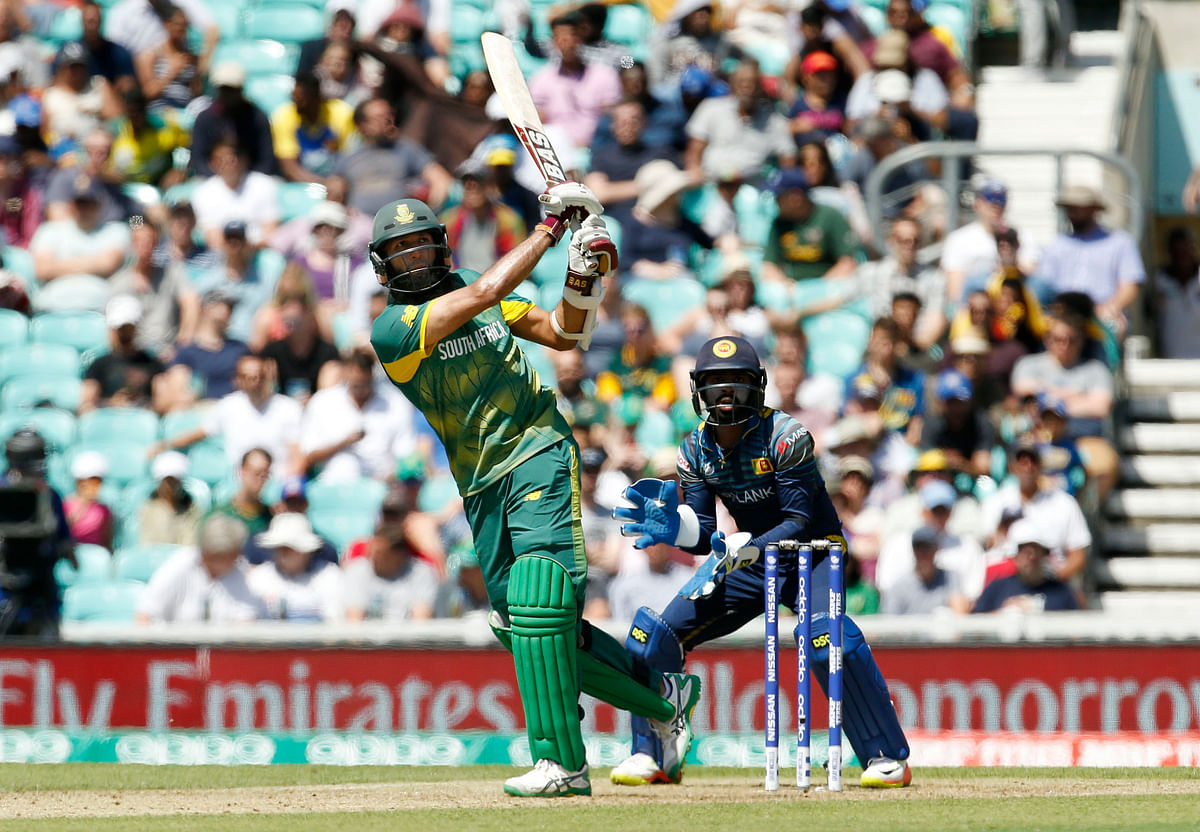 Chasing a target of 300, Sri Lanka was bowled out for 203 in the 42nd over with legspinner Imran Tahir taking 4-27.