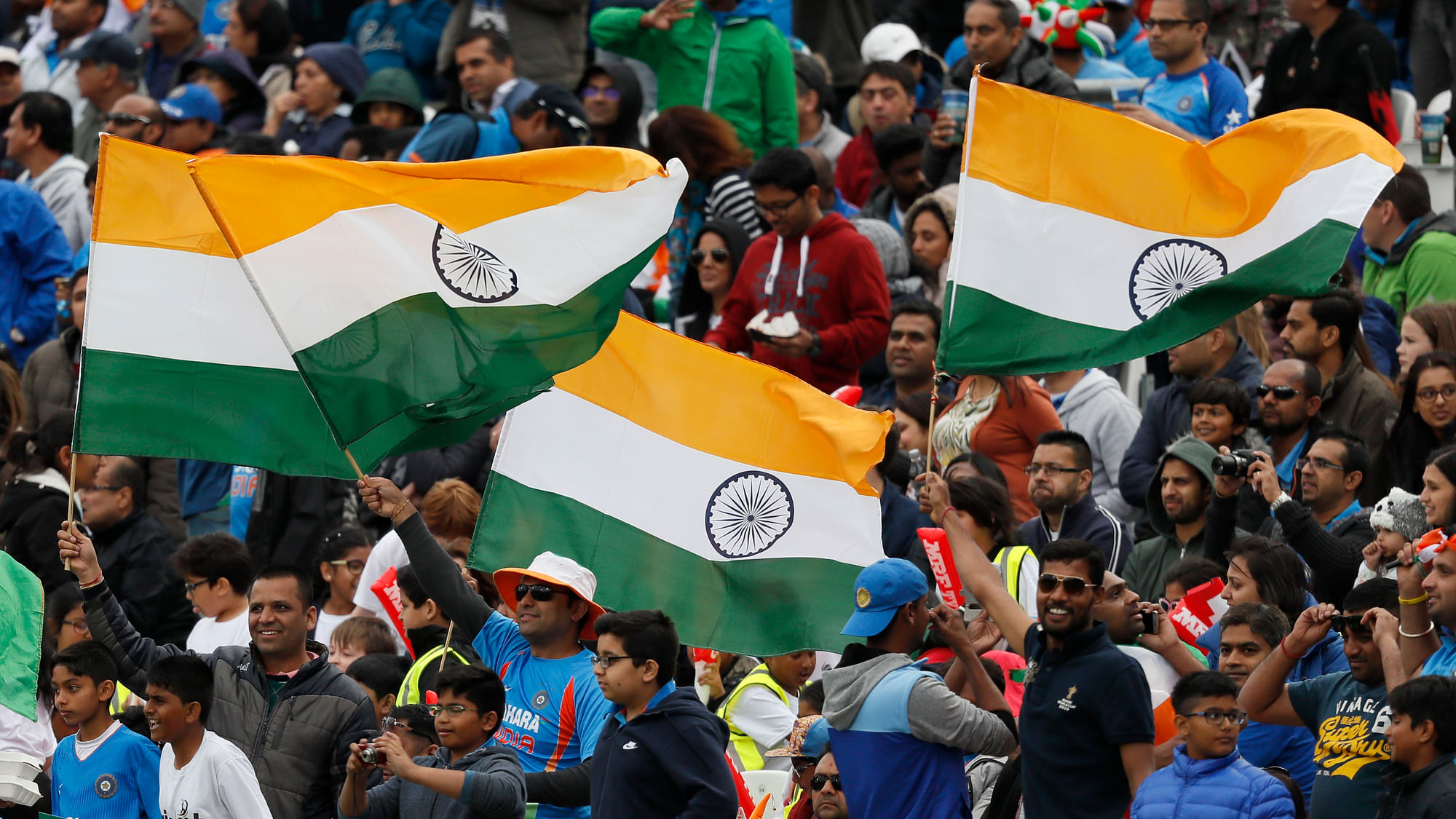 India suffered a shock defeat against Sri Lanka on 8 June at The Oval but its supporters owned the ground. (Photo: AP)