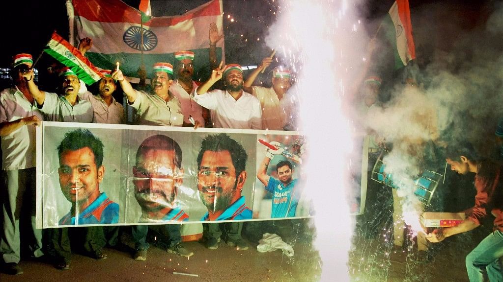

Indian fans took to streets and celebrated the victory with fireworks and drums. (Photo: PTI)