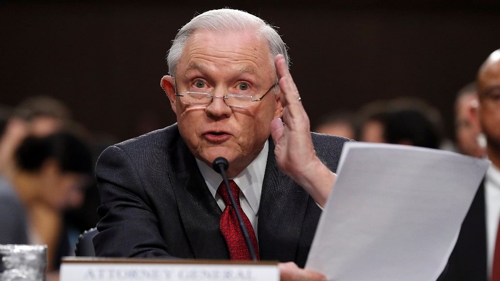 US Attorney General Jeff Sessions at the testimony on Tuesday. (Photo: AP)
