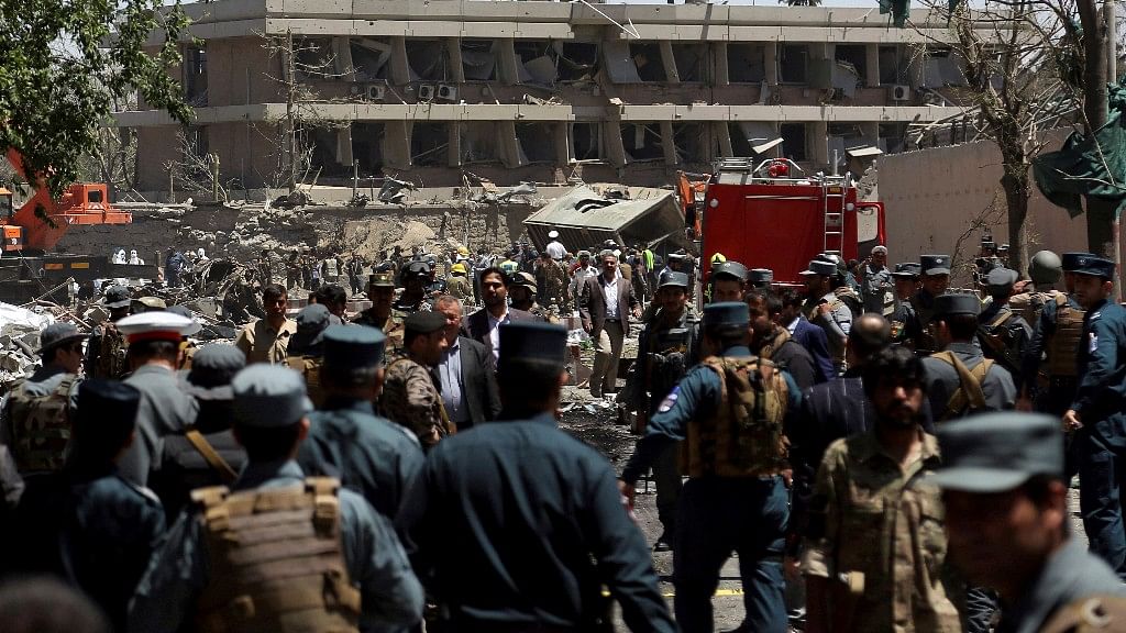 File image of a blast which had shook Kabul earlier. Image used for representational purposes only.&nbsp;