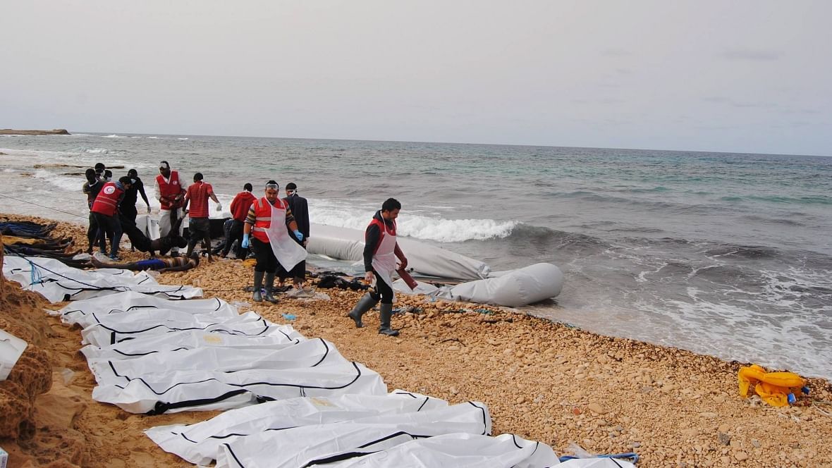 Bodies of 24 people were found floating off the Tripoli Coast. (Photo: Ruptly)