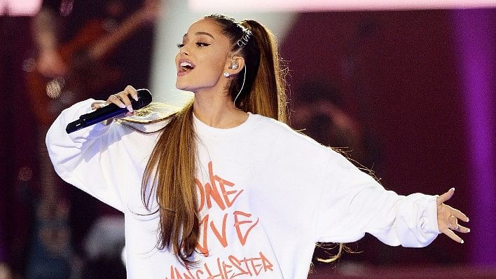 Ariana Grande performs at the “One Love Manchester” tribute concert in Manchester. (Photo: AP)