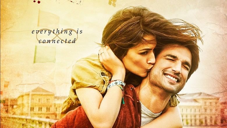 Sushant Singh Rajput and Kriti Sanon in a poster of <i>Raabta</i>. (Photo courtesy: T-Series)