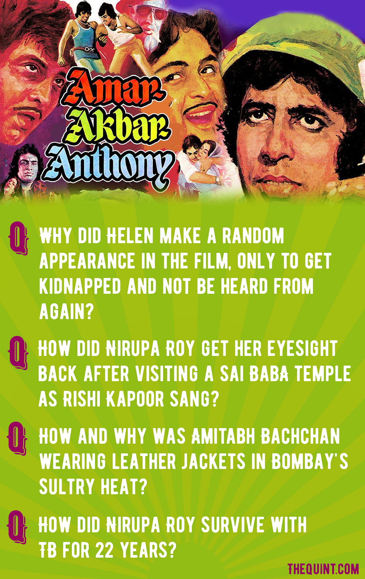 ‘Amar Akbar Anthony’ could have ended in 15 minutes, if all the characters had phones like now.