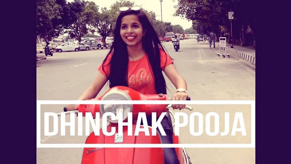 Dhinchak Pooja in her latest song ‘Dilon ka Shooter’.
