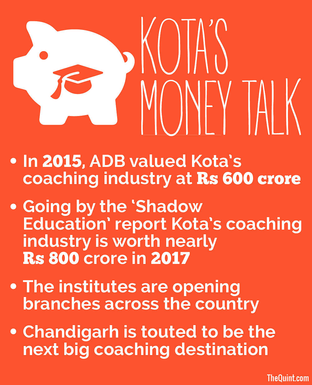 The Indian coaching industry as a whole is worth an estimated $16 billion. 