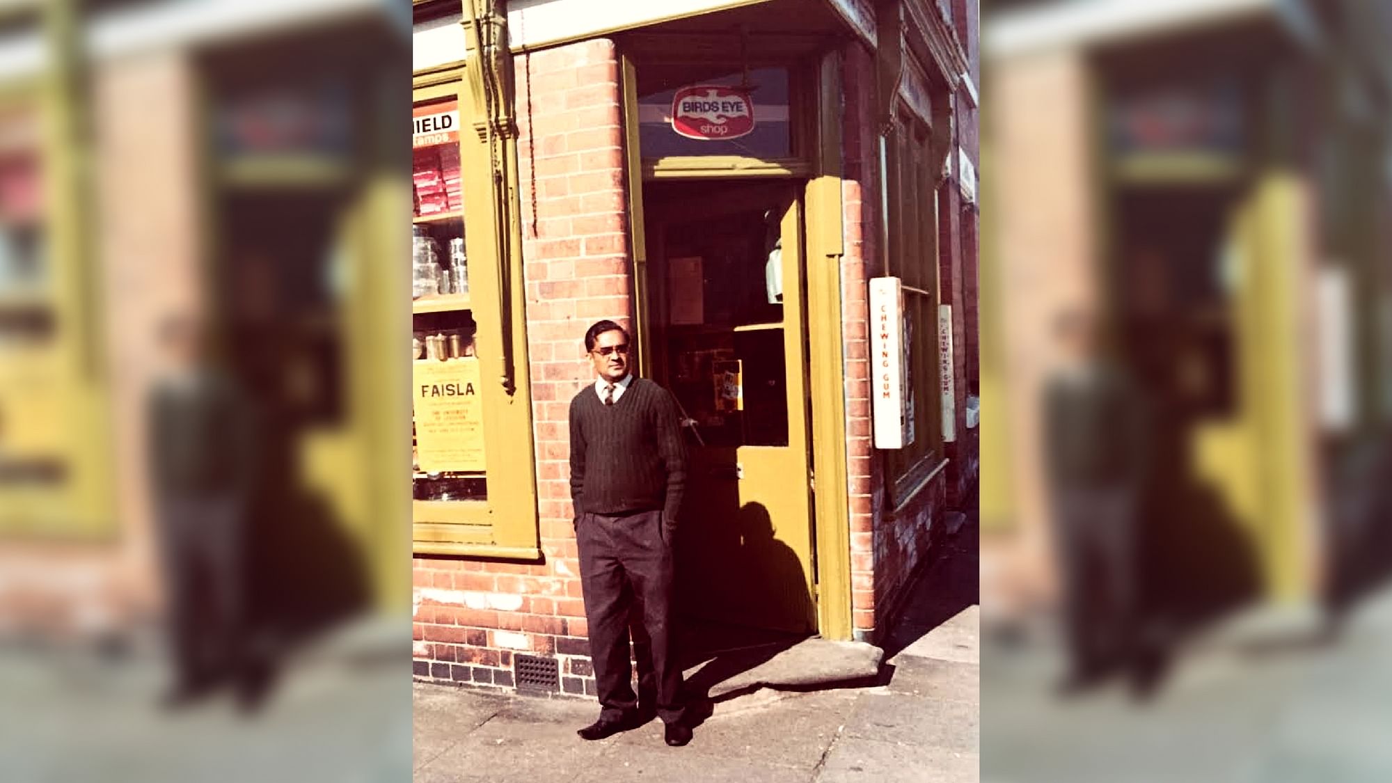 Front view of late Chhaganlal Mistry’s shop in Leicester. (Photo Courtesy: Hemendra Mistry)