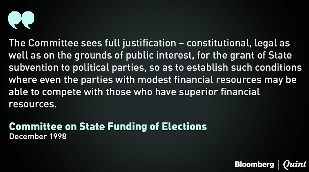 In its deposition to the Parliamentary Standing Committee the EC said it does “not support state funding of polls.”
