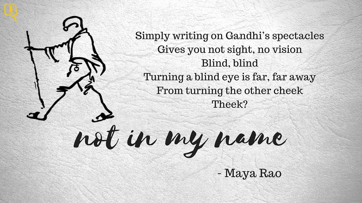 “Swachh Bharat ke naam pe mera safaya kar doge?” Watch Maya Rao’s dramatised monologue at the #NotInMyName protest