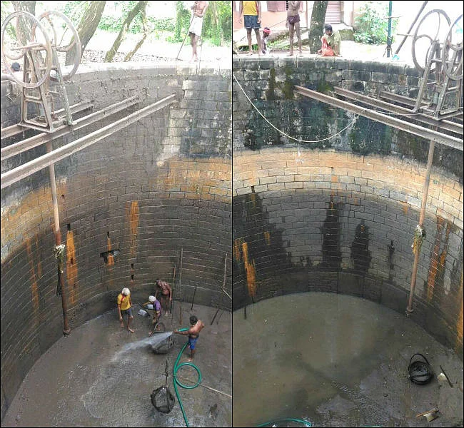 The 36-foot-deep well was built in 1902. (Photo Courtesy: <a href="http://www.thenewsminute.com/article/forgotten-decades-115-yr-old-well-saving-day-drought-hit-thrissur-rail-station-63228">The News Minute</a>)
