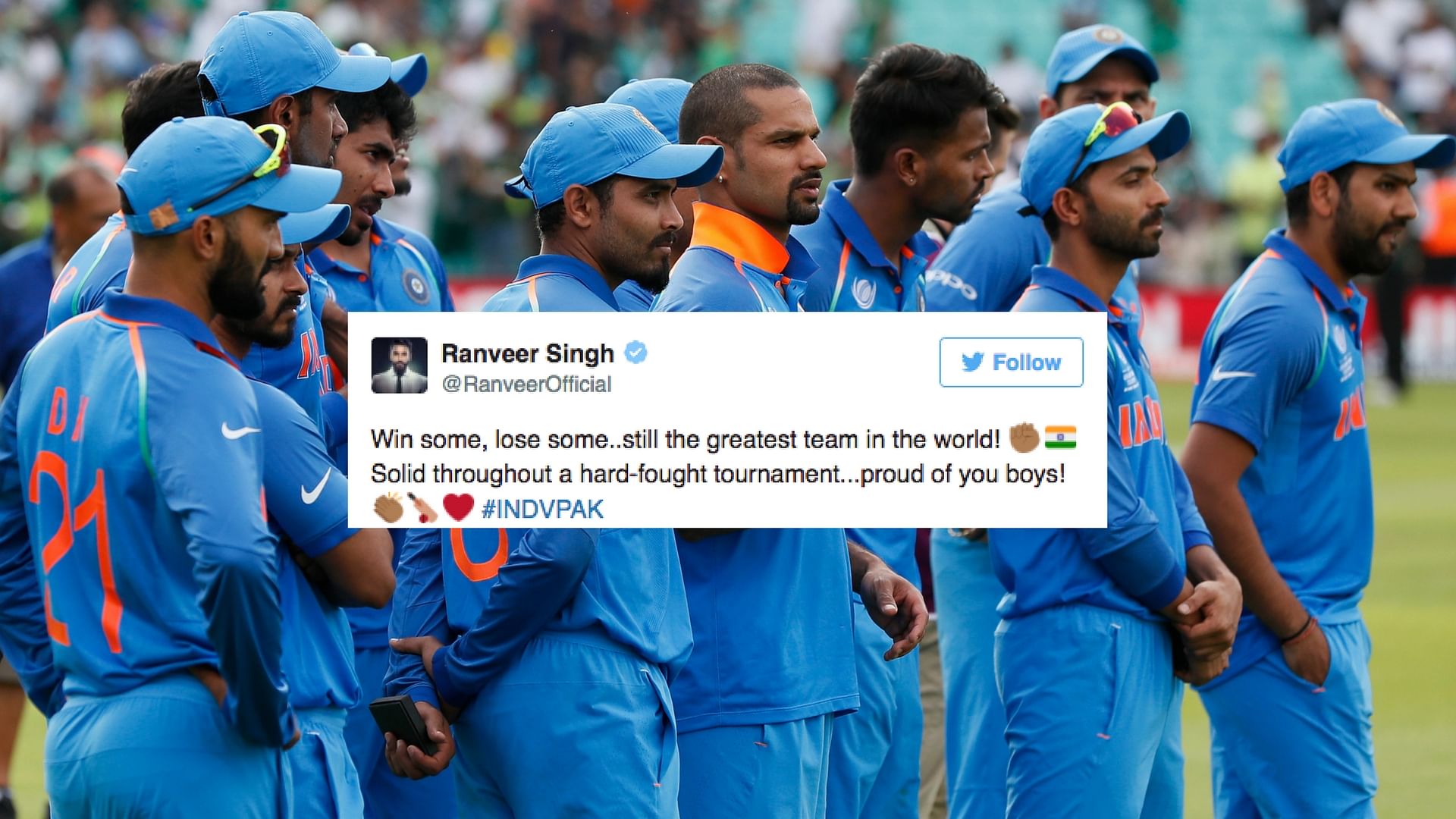 Twitter reacts to India’s loss against Pakistan. (Photo: AP/Altered by <b>The Quint</b>)