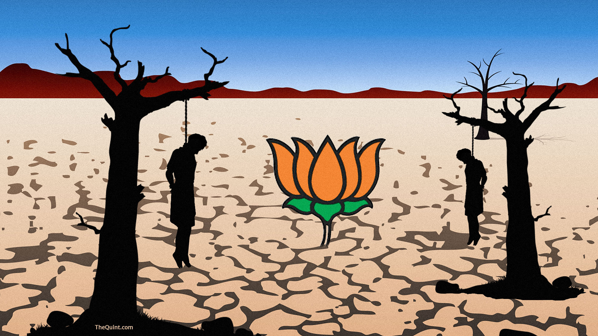 Modi’s tall claims on agricultural output, insurance schemes and irrigation don’t hold ground against a fact-check. (Photo: Lijumol Joseph/ <b>The Quint</b>)