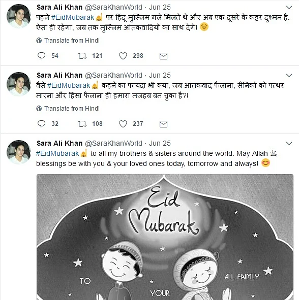 Fake Sara Ali Khan Account Stirs Anti-Muslim Sentiment On Twitter
