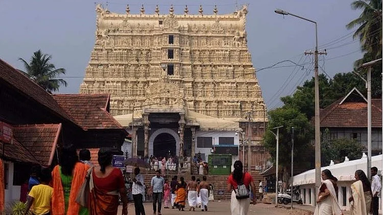 Padmanabhaswamy Temple in Thiruvananthapuram. 