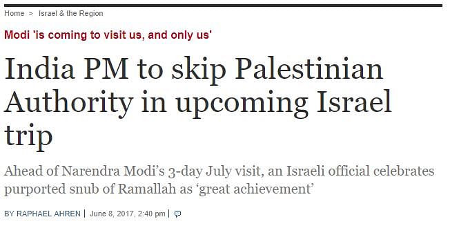 

Live updates, videos and lengthy opinion pieces hailing the ‘historic visit’ featured on Israeli news outlets.