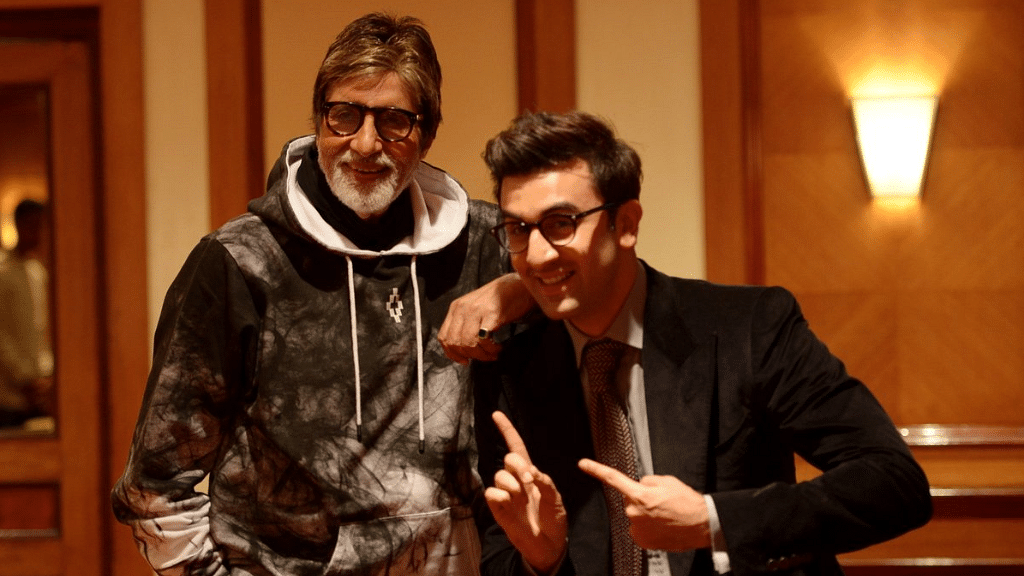 Amitabh Bachchan with Ranbir Kapoor.