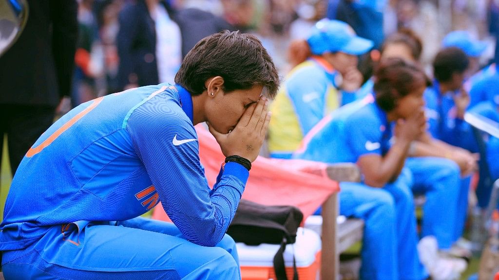 India’s Mansi Josh  after India lost the ICC Women’s World Cup final match against England