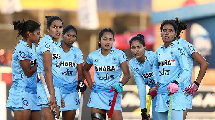 File photo of the Indian women’s hockey team from the Women’s Hockey World League Semi Final.