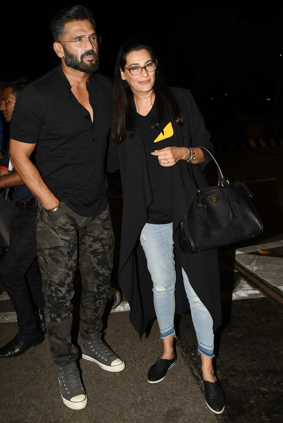 Salman Khan, Alia Bhatt, Helen and Tiger Shroff were spotted at the airport.