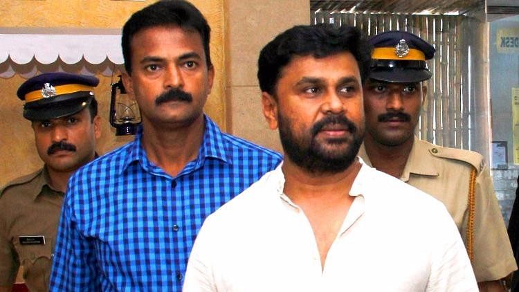 Actor Dileep being arrested.&nbsp;