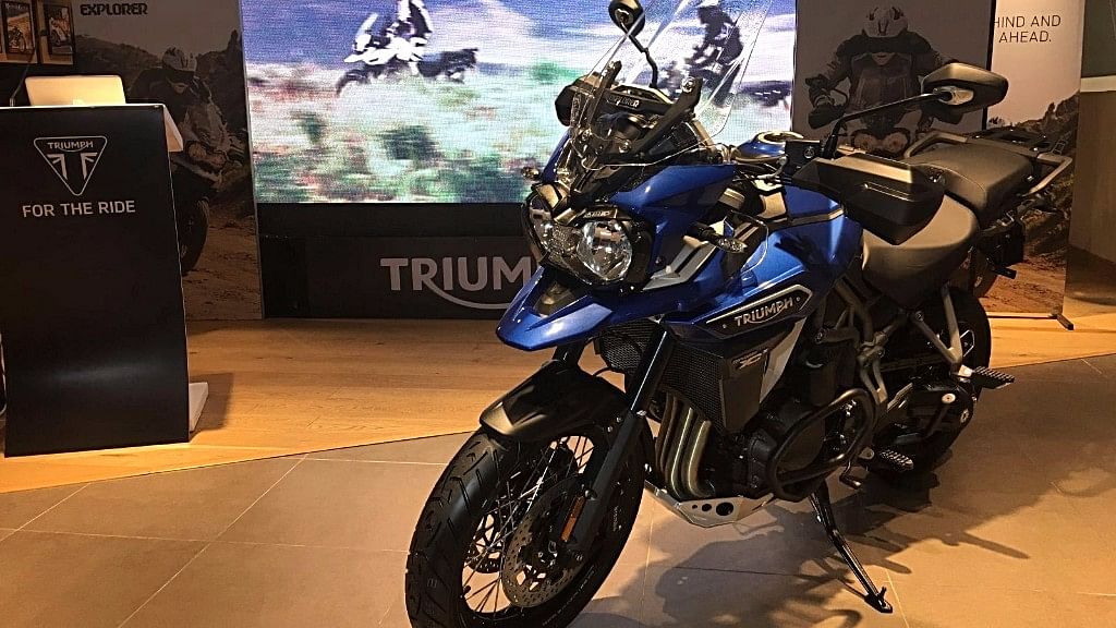 The Triumph Tiger Explorer XCx packs in a lot of electronic aids.&nbsp;