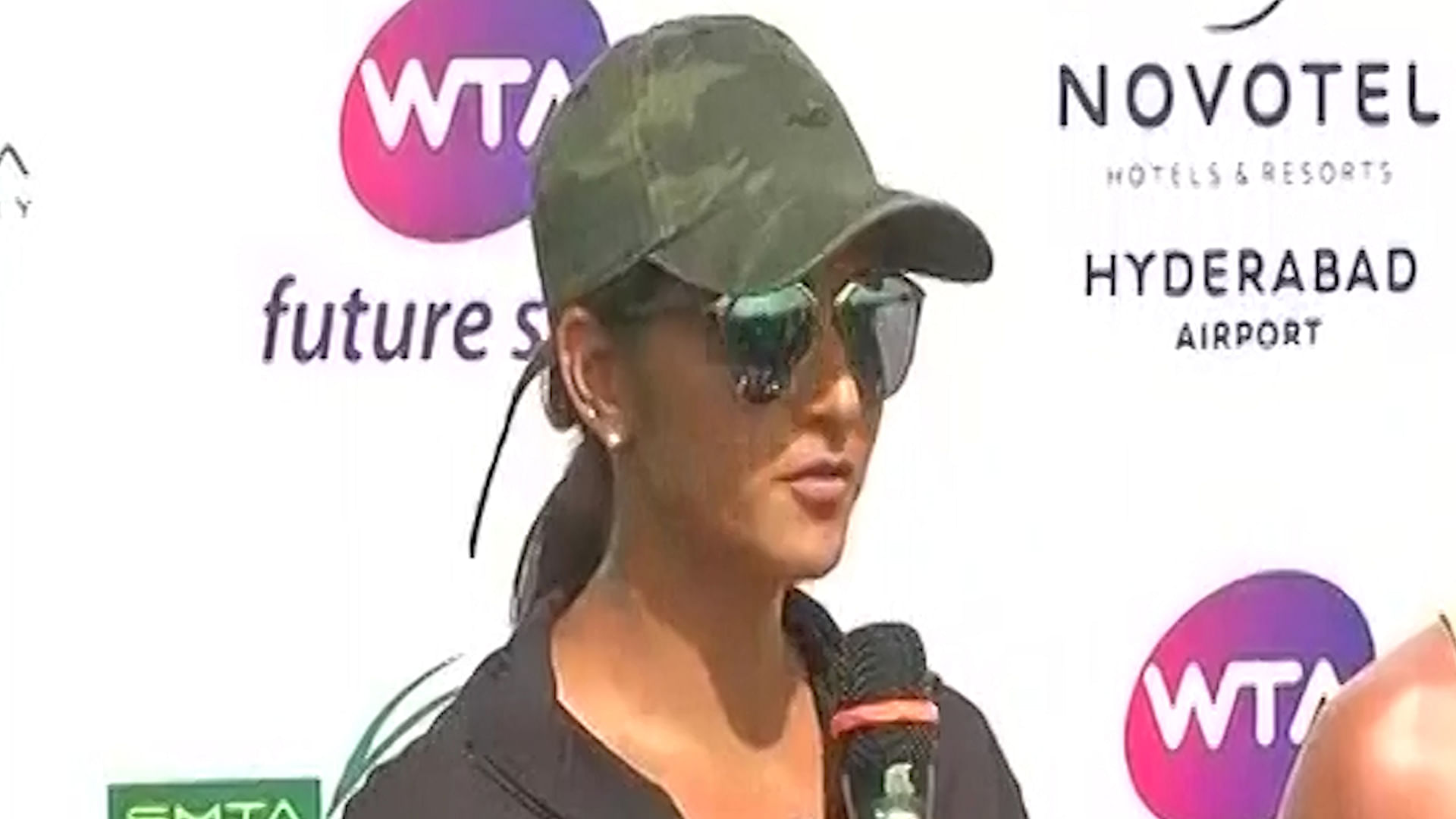 Sania Mirza speaks to the media about women’s sports in India.