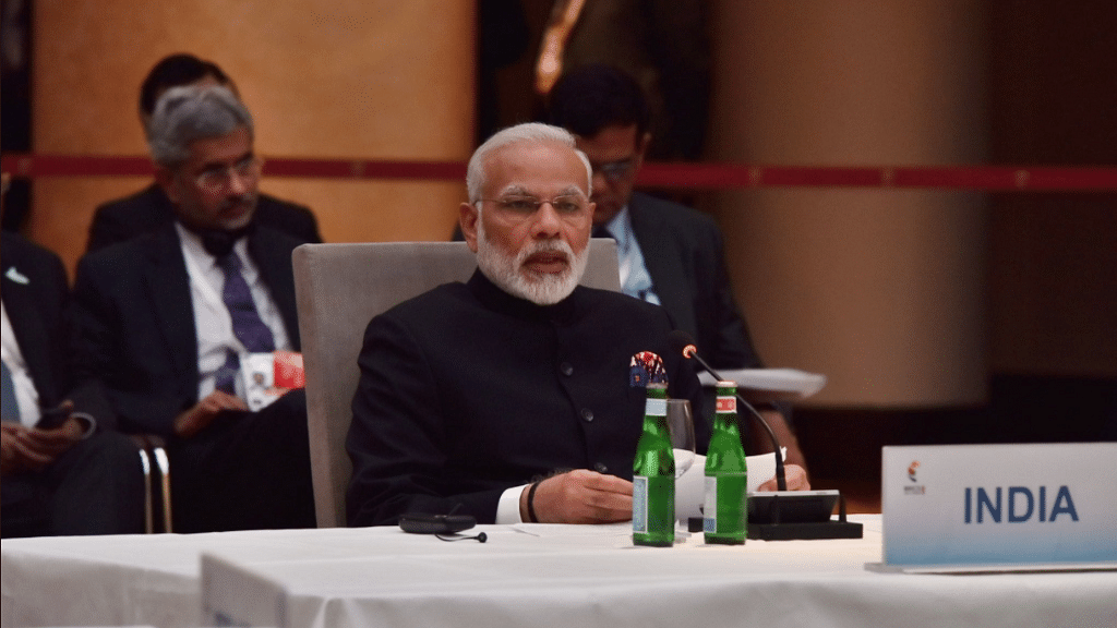 Prime Minister Narendra Modi at the BRICS grouping meeting on sidelines of G20.