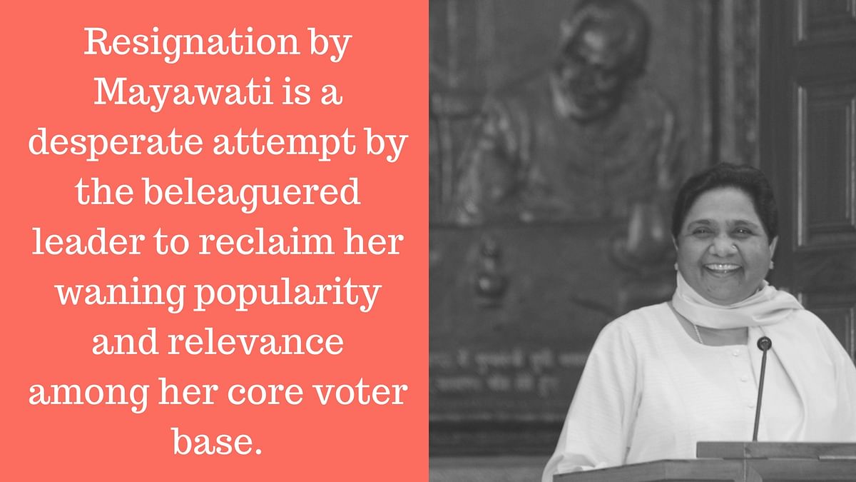Realising the enormity of threat posed by BJP, Mayawati is trying hard to project herself as the messiah of Dalits.