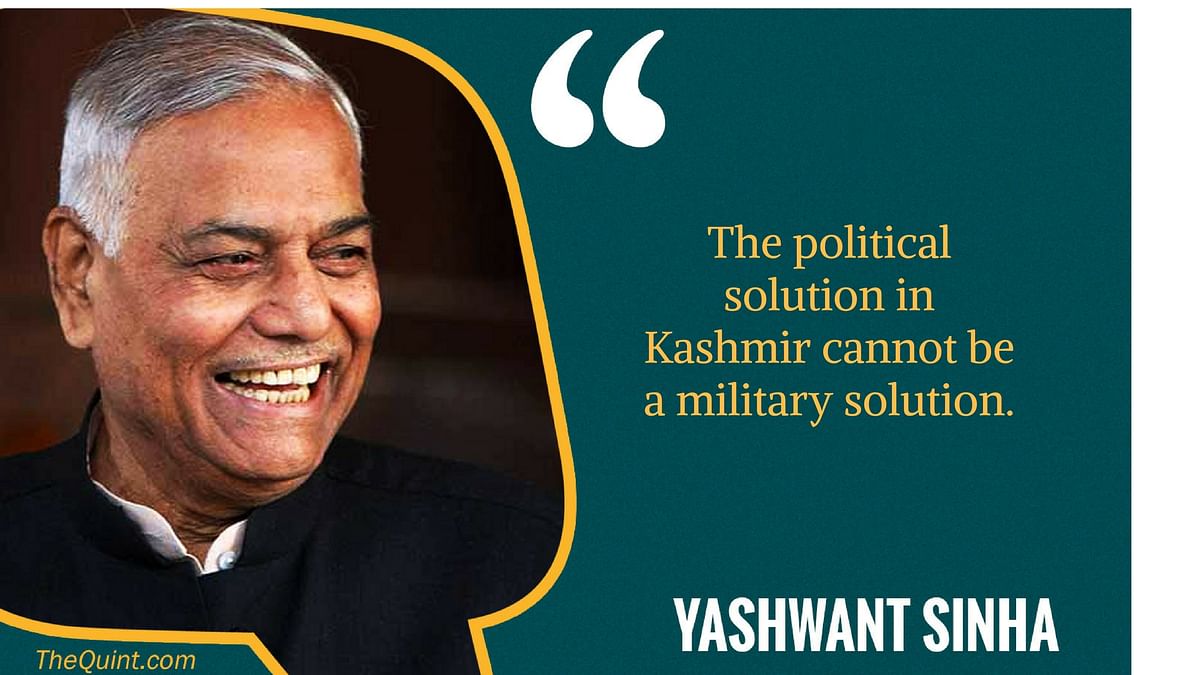In an exclusive chat with The Quint, Yashwant Sinha shared his thoughts on Kashmir, GST and other issues.