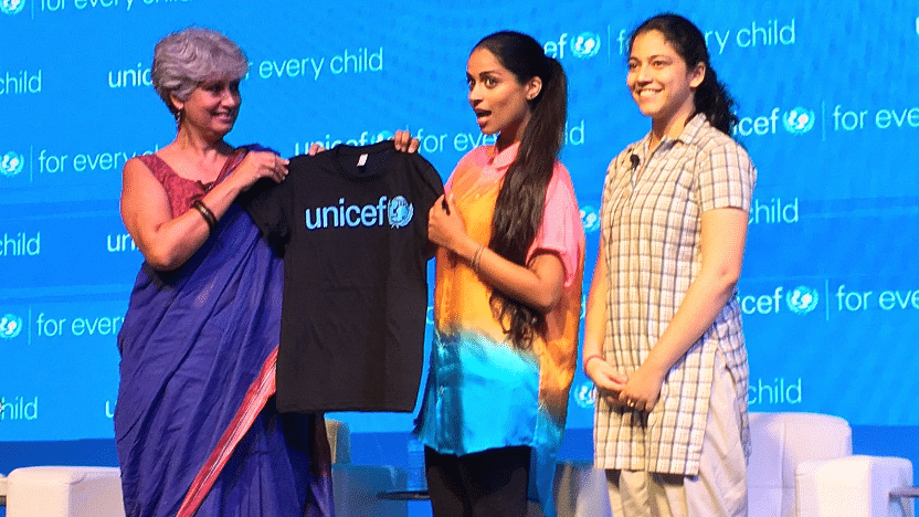 Singh was in the capital to support UNICEF’s Youth4Change initiative.