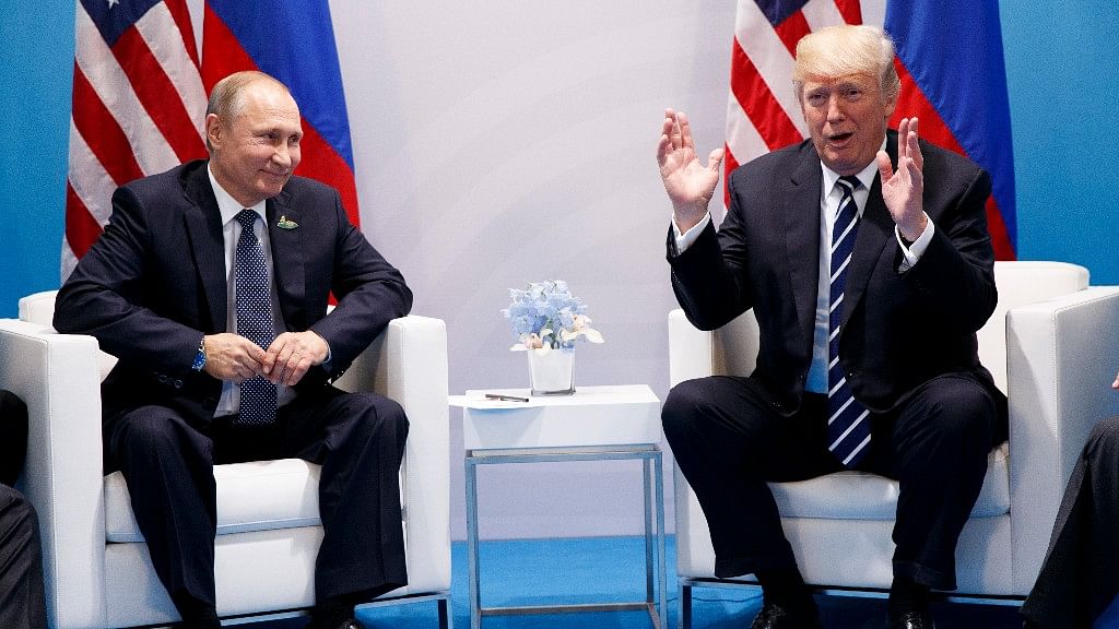 US President Donald Trump and Russian President Vladimir Putin. 