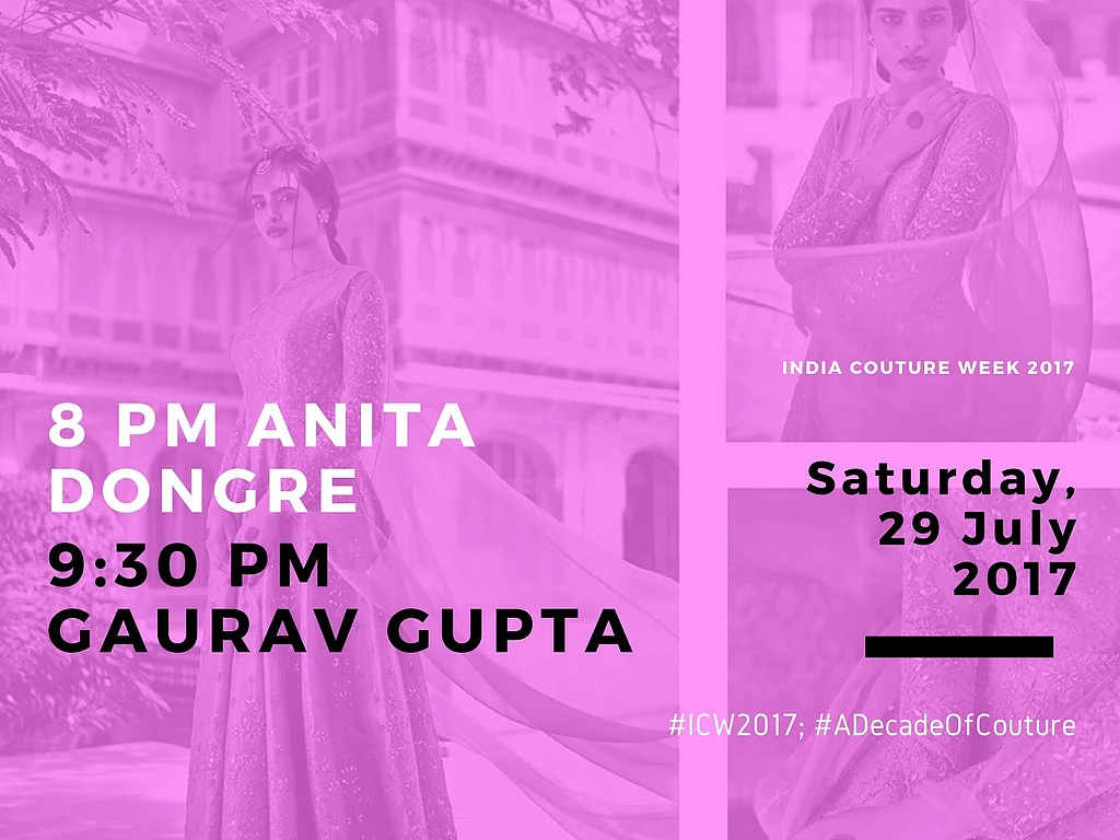 Catch the Full Schedule of India Couture Week 2017, Right Here