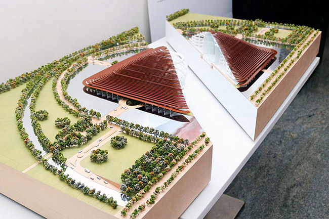  The Andhra Pradesh High Court will resemble a Buddhist stupa, reportedly signifying happiness. 