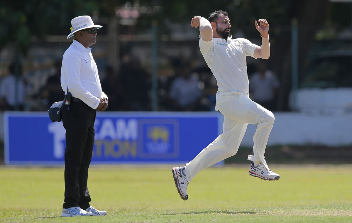 After bowling Sri Lanka Board President’s team out for 187, India ended the day at 135/3 in Colombo on Friday.