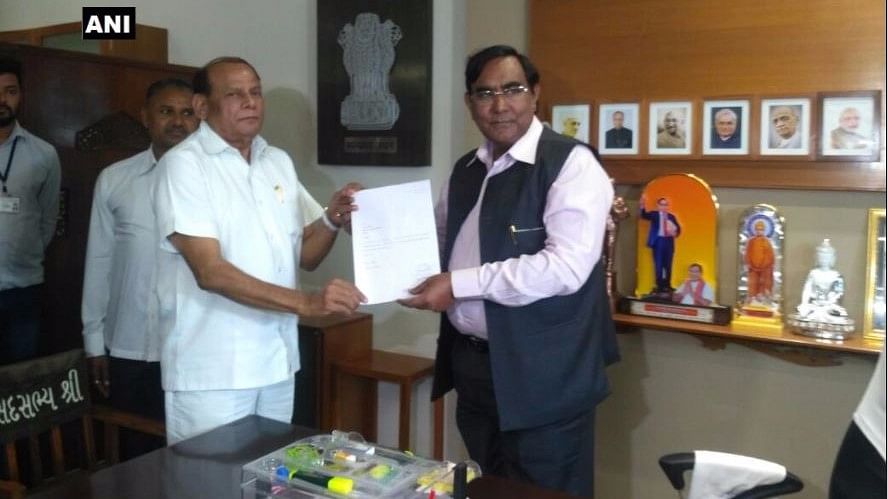 

Gujarat Congress MLA Ramsinh Parmar submitted his resignation to Assembly Speaker.